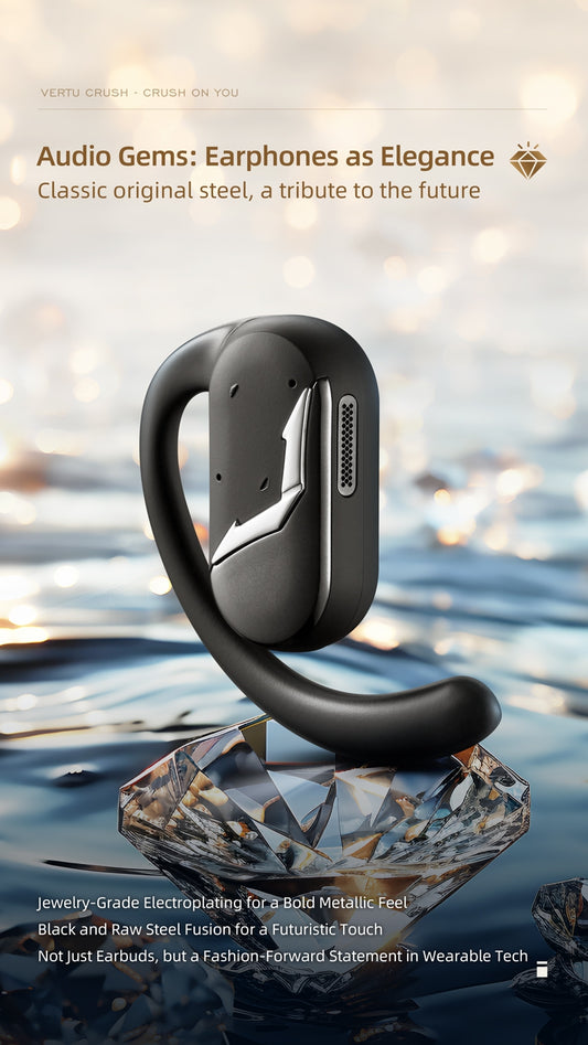 VERTU CRUSH SERIES OWS AI EARBUDS – BLACK STANDARD