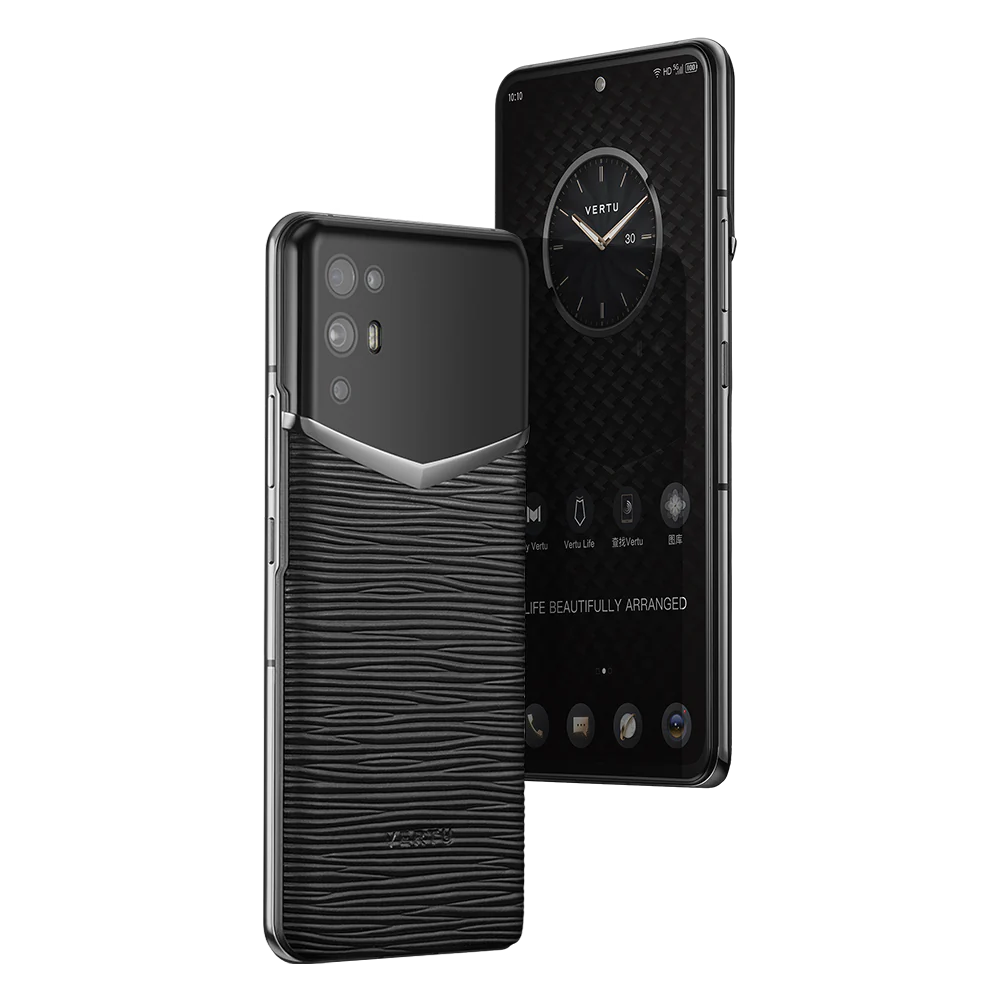 IVERTU PROCELLA CALFSKIN 5G PHONE – PERPETUAL NIGHT BLACK