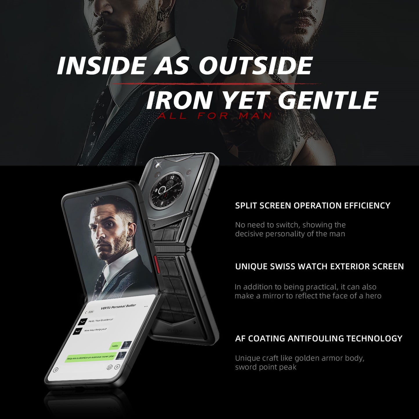 VERTU® IRONFLIP ALLIGATOR SKIN SERIES – RADIANT PHOENIX