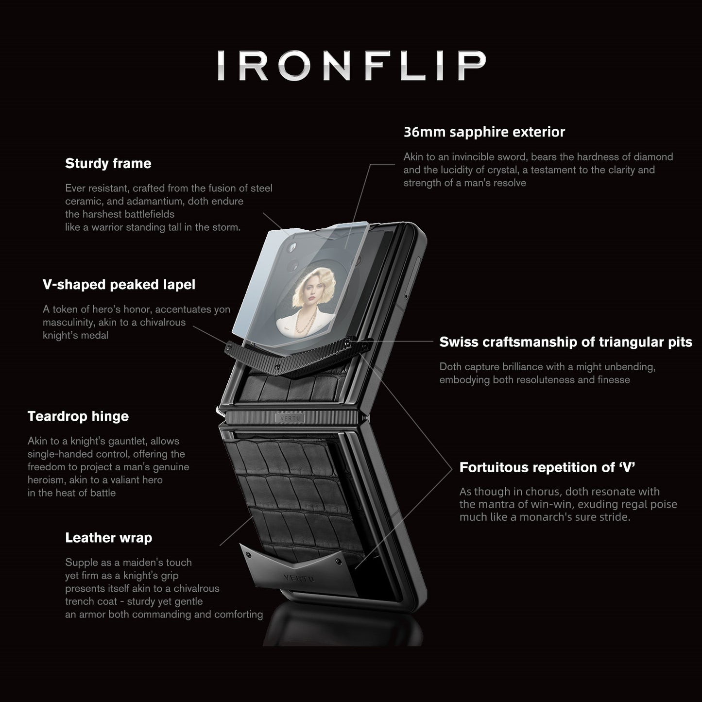 VERTU® IRONFLIP ALLIGATOR SKIN SERIES – RADIANT PHOENIX