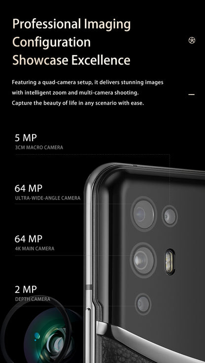 IVERTU CALFSKIN 5G PHONE – DAWNING ORANGE