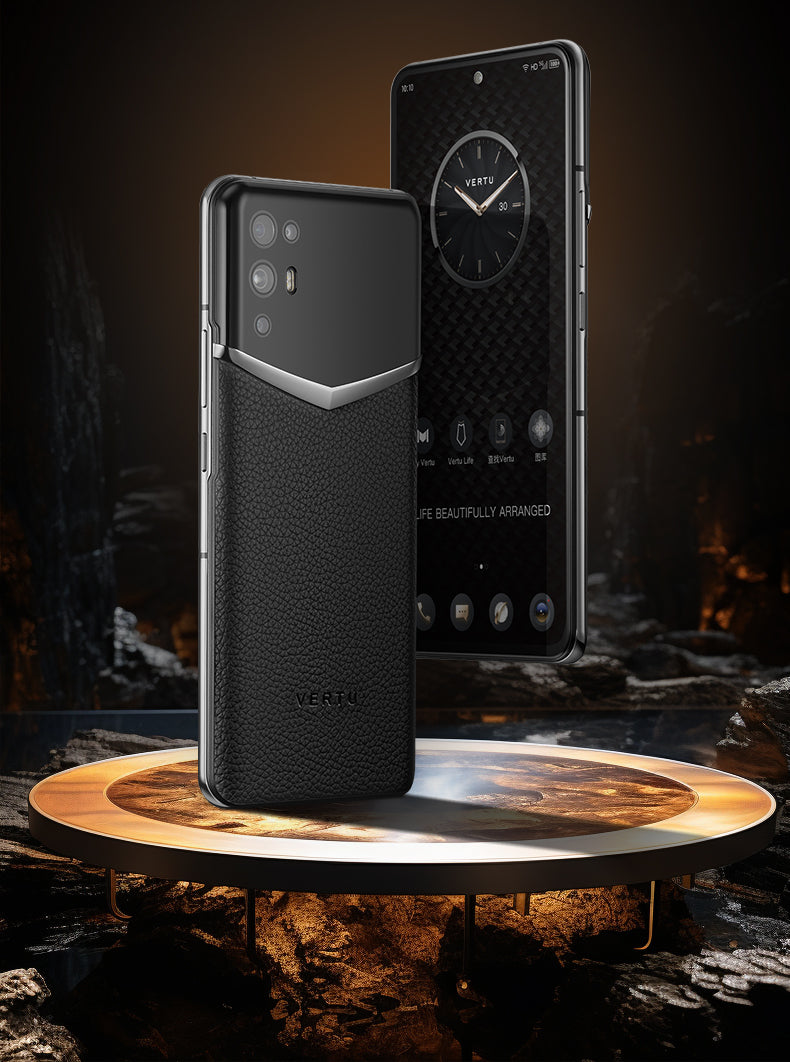 IVERTU CALFSKIN 5G PHONE – DAWNING ORANGE