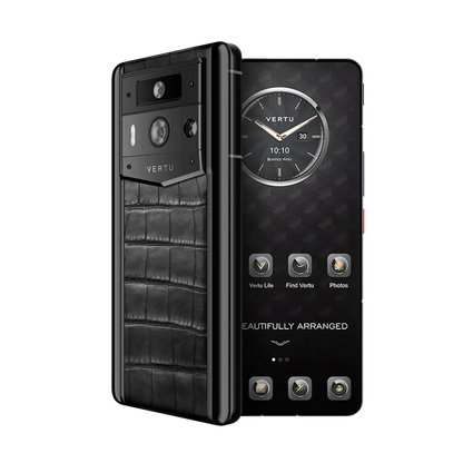 METAVERTU 2 MAX SCREEN ALLIGATOR SKIN WEB3 AI PHONE – BLACK