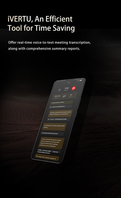 IVERTU CALFSKIN 5G PHONE – DAWNING ORANGE