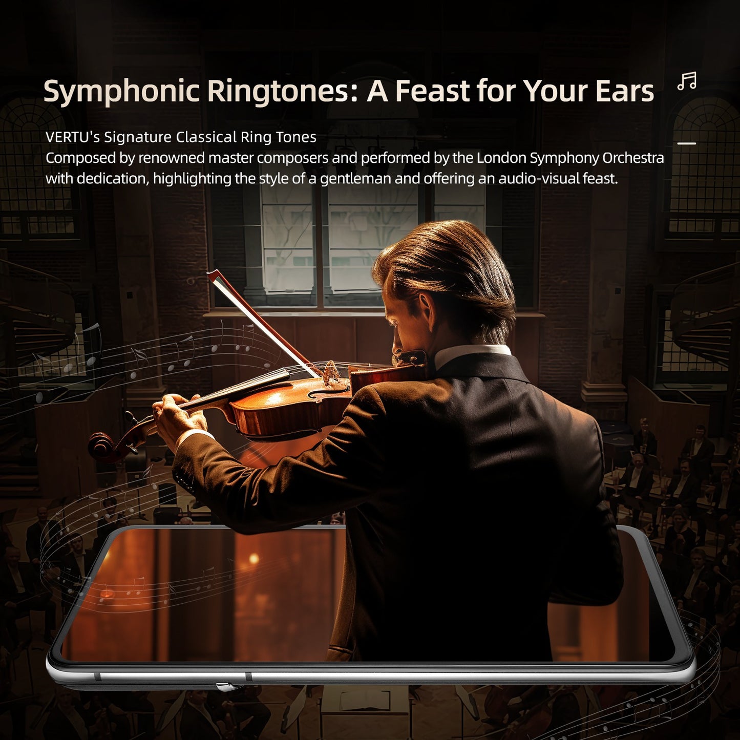 IVERTU CALFSKIN 5G PHONE – DAWNING ORANGE